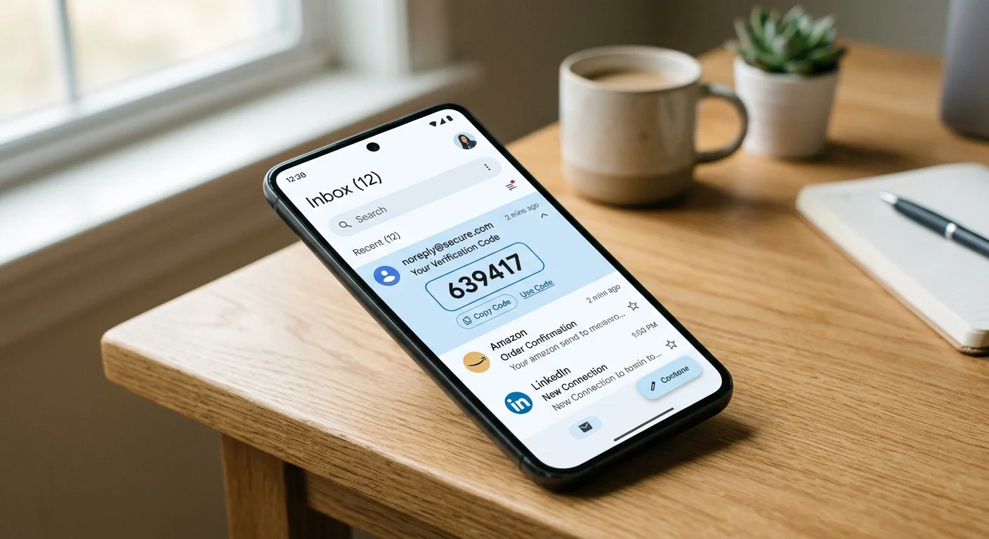 Gmail Doğrulama Kodları İçin Kopyalama Kısayolu Getirdi